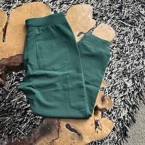 Mandala midnight Green jogger scrub pants